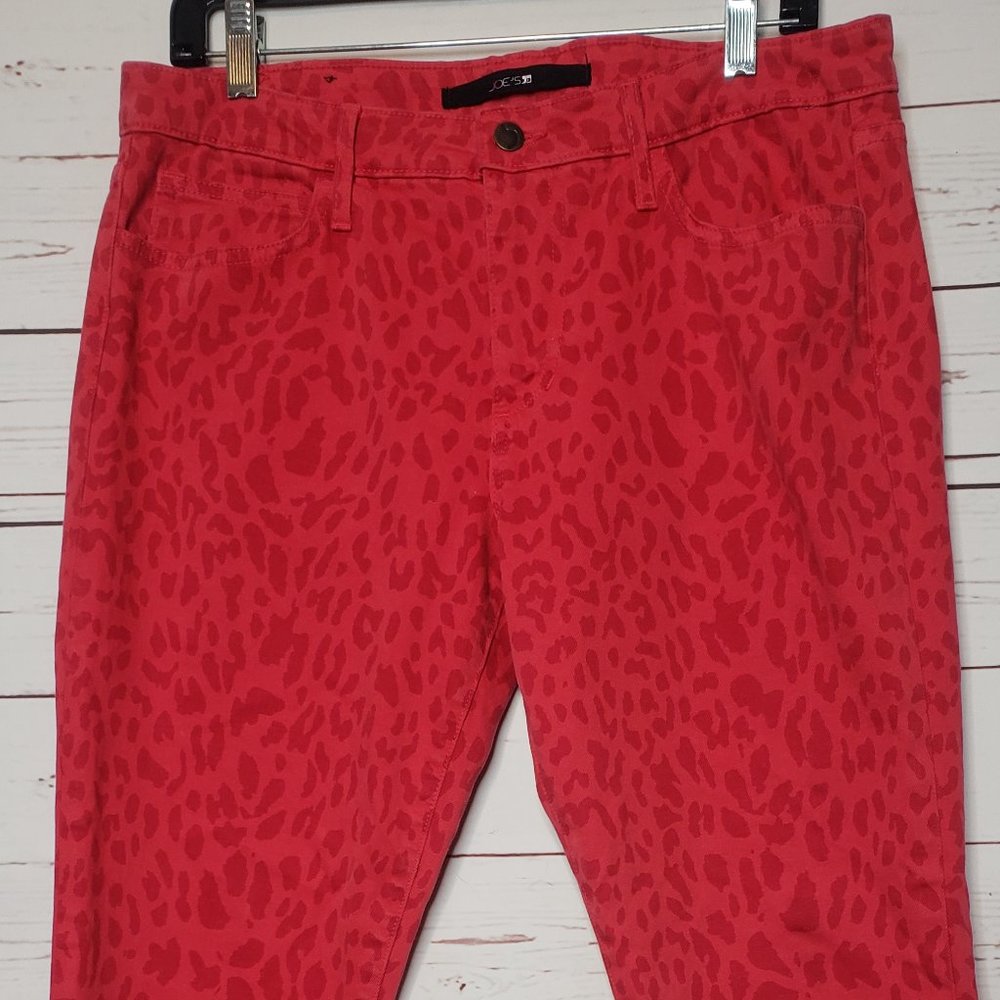 Joe's The High Water Red Leopard Jeans - Picture 4 of 14